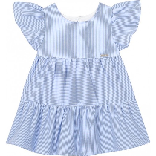 Vestido Azul Infantil Feminino 2 Anos Nini e Bambini