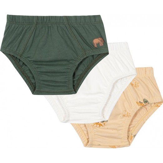 Kit Cueca Infantil Masculina 3 Cores Tam M Nini E Bambini