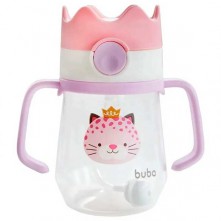 Copo De Transição Rosa Oncinha 240ml Buba