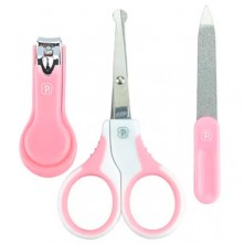 Kit de Higiene Bebê Rosa 3 Peças Pimpolho