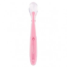 Colher de Silicone Unitária Feminina Infantil Rosa Pimpolho