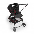 Carrinho Para Bebê Galzerano Tivoli 6 Meses Até 15KG 3 Rodas Preto C/Vermelho e Bebê Conforto Cocoon Duo