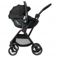 Carrinho Bebê Maxi Cosi  Travel System Leona2 Trio Bebê Conforto + Base Essencial Black Fechamento Automático