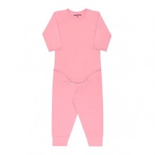 Conjunto Blusa e Calça Thermo Dry Para Bebê Rose Tam 2A Dedeka