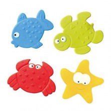 Mini tapetes para banho bath e fun 4 pcs