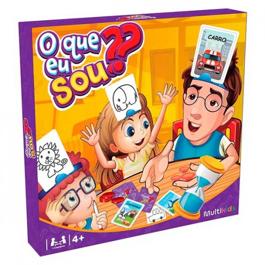 Jogo de Advinhação Quem Sou Eu Com Cartas Multikids