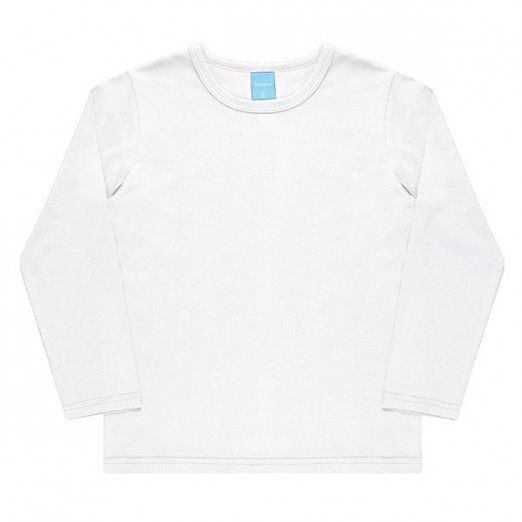 Blusa Manga Longa Infantil Masculina Off White Kamylus 12 Anos