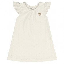 Vestido Infantil Feminino Off White Kamylus P