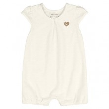 Macacão Feminino Infantil Manga Curta Off White Kamylus M