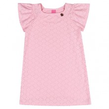 Vestido Infantil Rosê Com Pingente Kamylus 8 A