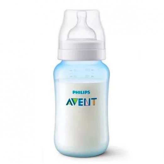 Mamadeira Anti-Cólica Azul 330ml N°3 Livre de BPA Avent Philips