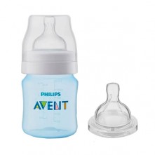 Mamadeira Anti-Cólica Azul 125ml N°1 Avent Philips 