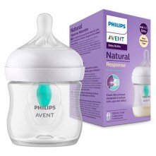 Mamadeira Pétala Com Bico Pétala Individual Transparente 125ml Avent 0m+