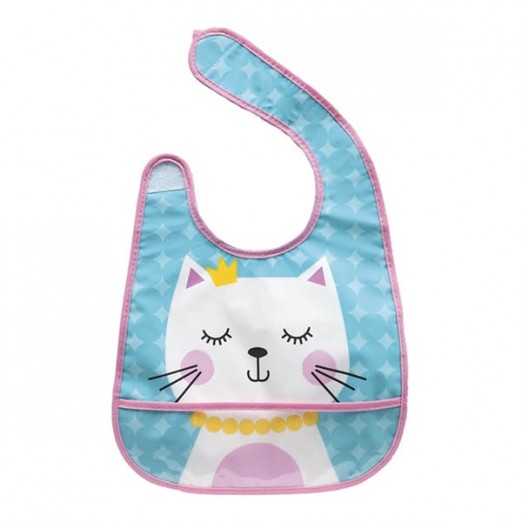 Babador infantil com bolso gatinha buba