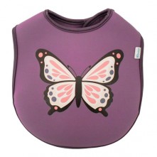 Babadores neoprene borboleta