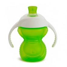 Copo de Transição Com Alça e Bico de Silicone 207 ml Verde Munchkin