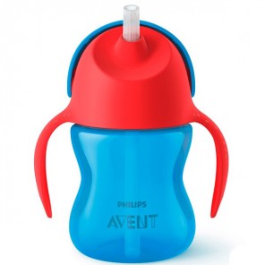 Copo Infantil Com Canudo Alça 200ml Avent 