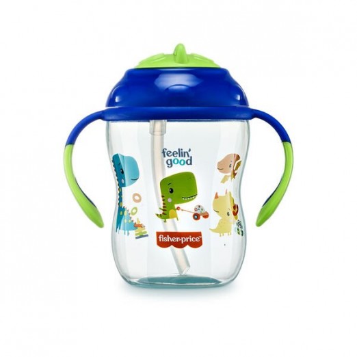 Copo Infantil de Treinamento Com Tampa Anti Vazamento 6 meses 270ml Fisher Price