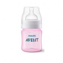 Mamadeira Anticólica Classic Rosa 125ml Avent