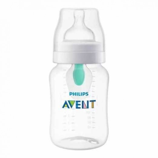 Mamadeira anti cólica 260ml com válvula airfree e bico n.2 (1m+)avent