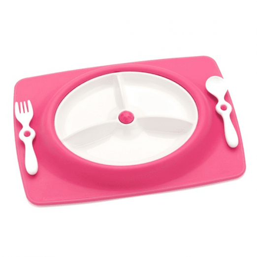 Kit alimentação infantil rosa skip hop