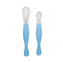 Colheres de silicone - azul