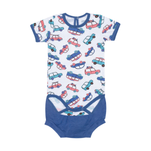  Conjunto De Body Curto De Modal Carrinho Bebê G Dedeka