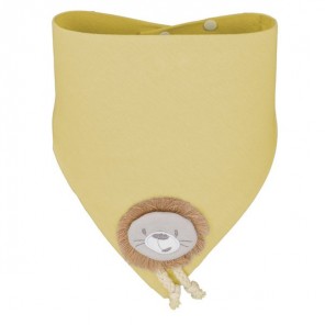 Babador Bandana Bebê Amarelo Pimpolho