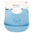 Babador Infantil Silicone Para Menino Azul Planeta Com Fecho Regulável Pimpolho +3M