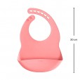 Babador Infantil Silicone Rosa Com Fecho Regulável Buba +3M