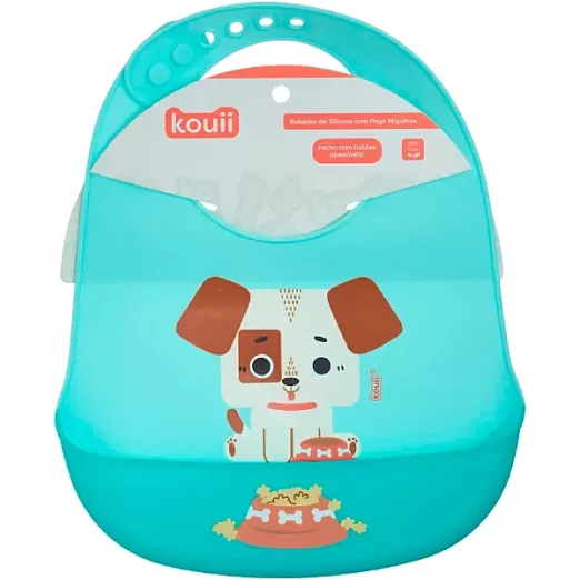 Babador de Silicone Infantil Filhotes cachorro Kouii