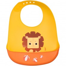 Babador de Silicone Infantil Leão Kouii