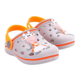 Babuche Infantil Pop Mini Cinza E Laranja Número 25 / 26 Wboys