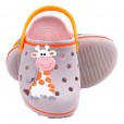 Babuche Infantil Pop Mini Cinza E Laranja Número 25 / 26 Wboys