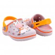 Babuche Infantil Pop Mini Cinza E Laranja Número 25 / 26 Wboys