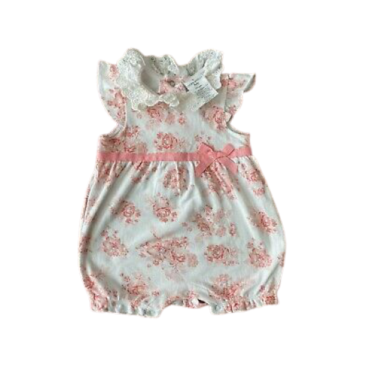 Romper importado branco floral