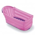 Banheira Para Criança Inflável Bath Buddy Rosa Multikids 6 à 12M