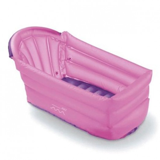 Banheira Para Criança Inflável Bath Buddy Rosa Multikids 6 à 12M