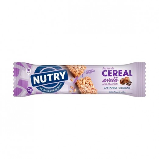 Barra De Cereal Nutry Avelã Com Chocolate Unidade 22g