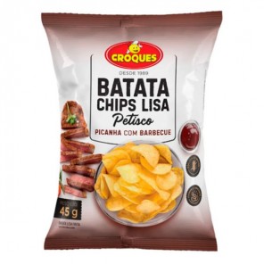 Batata Chips Picanha com Barbecue 45g Croques