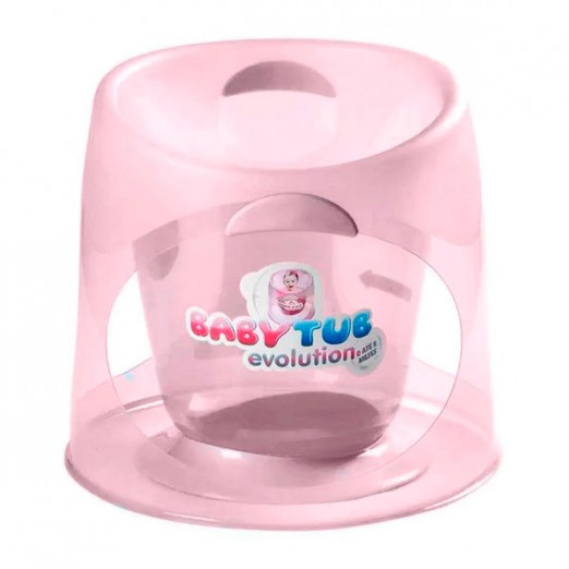 BabyTub Ofurô Bebê Evolution 0 a 8 Meses Rosa