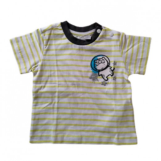 Blusa Infantil Branca Com Manga Curta 6 Meses Chicco