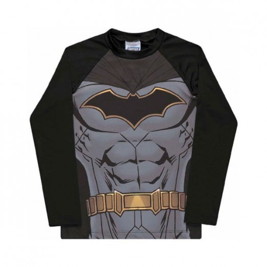 Blusa Infantil Tchibum UV50+ Masculina Manga Longa Batman 6 Anos Kamylus