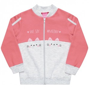 Bomber Blusa de Frio Moletom Feminino Rosa 3 Anos Kamylus