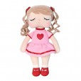 Boneca Infantil Para Menina Angela Tica 33Cm Rosa Metoo