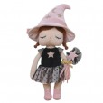 Boneca Infantil Para Menina Angela Trick Or Treat 33Cm Rosa Metoo