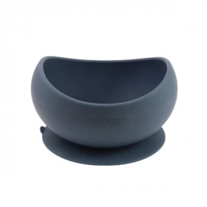 Bowl Silicone Ventosa Infantil Azul Clingo