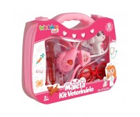 Maleta Kit Veterinário 9 itens +3 Anos Multikids