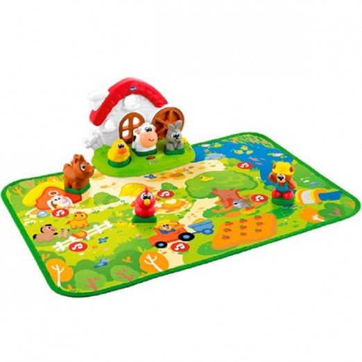 Tapete Infantil Da Fazenda ABC Com 6 Personagens Chicco