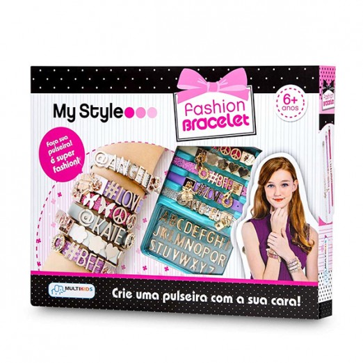 Kit pulseiras my style com letras